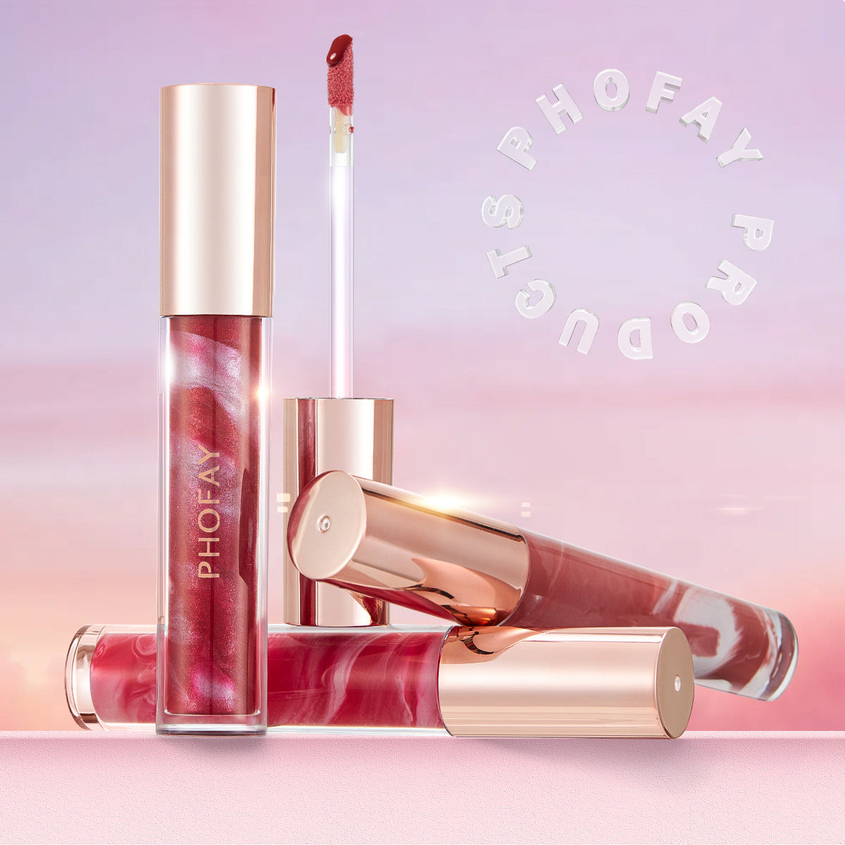 PHOFAY Rose Blooming Hydrating Lip Gloss