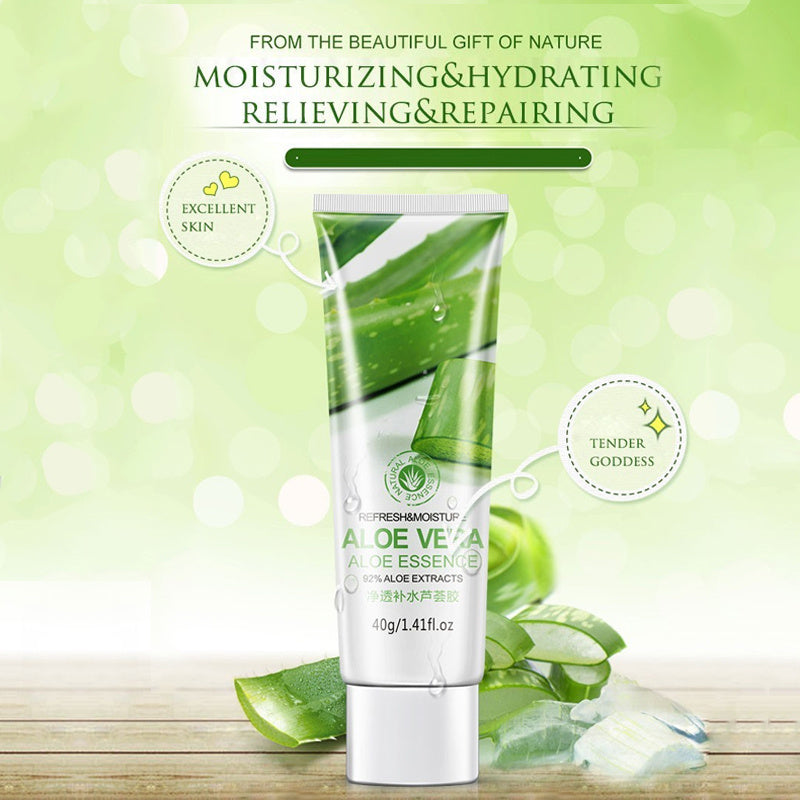 Hydrating Aloe Vera Gel Oil Control Moisturizing to Blackhead Shrinking Pore After Sun Soothing Skin Care - Tept Markets