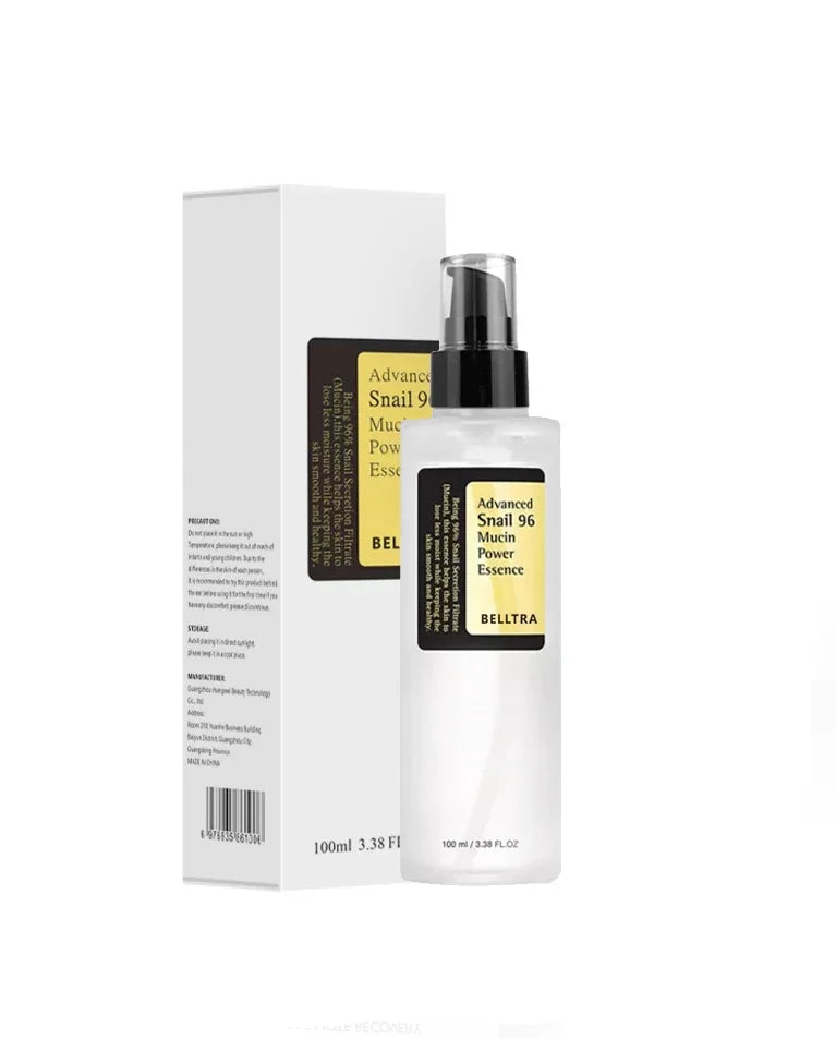 Snail Mucin 96% Korean Essence - Anti-Aging, Skin Repair, Whitening & Firming Serum for Fine Lines