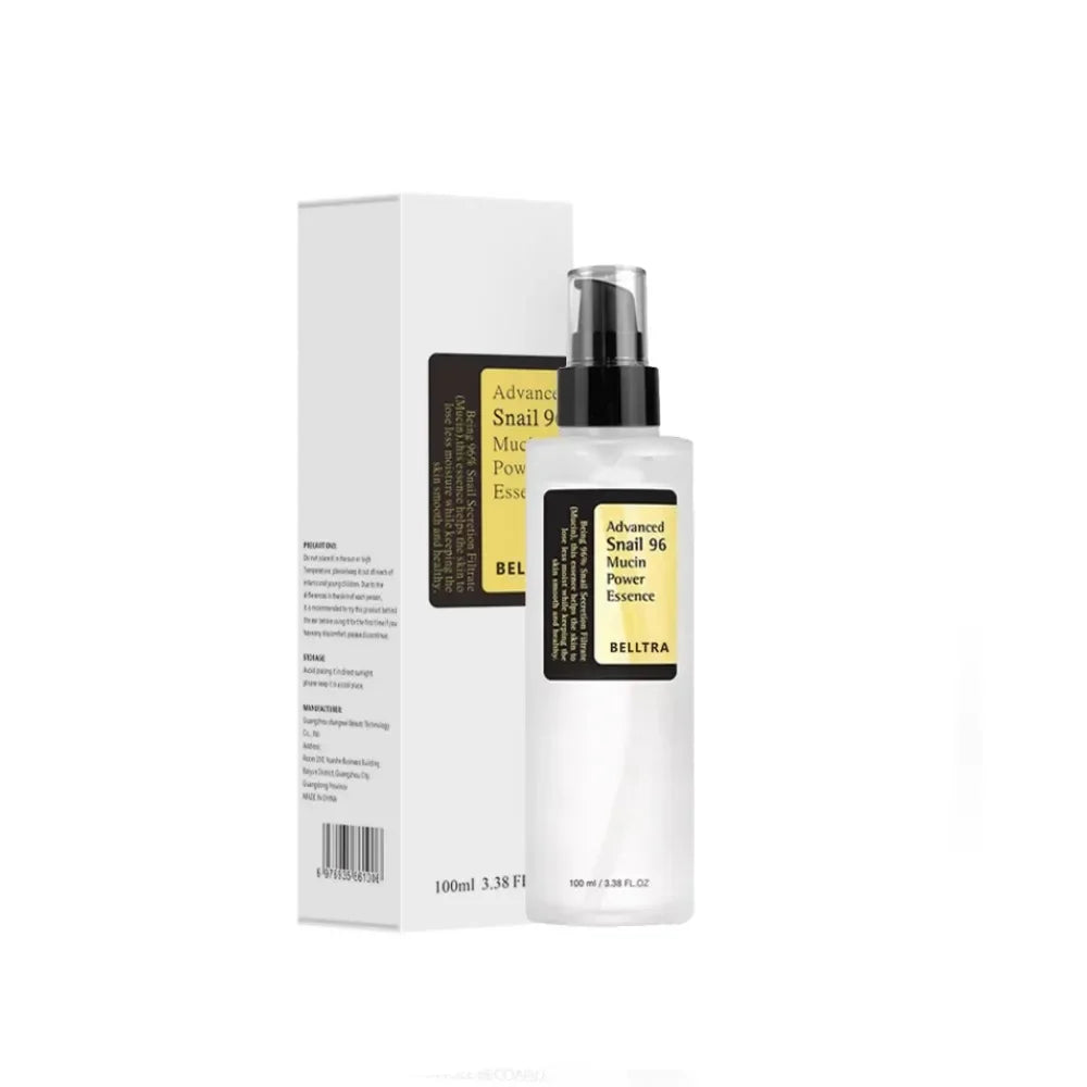 Snail Mucin 96% Korean Essence - Anti-Aging, Skin Repair, Whitening & Firming Serum for Fine Lines